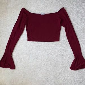 Tobi Take the Edge Off Shoulder Top